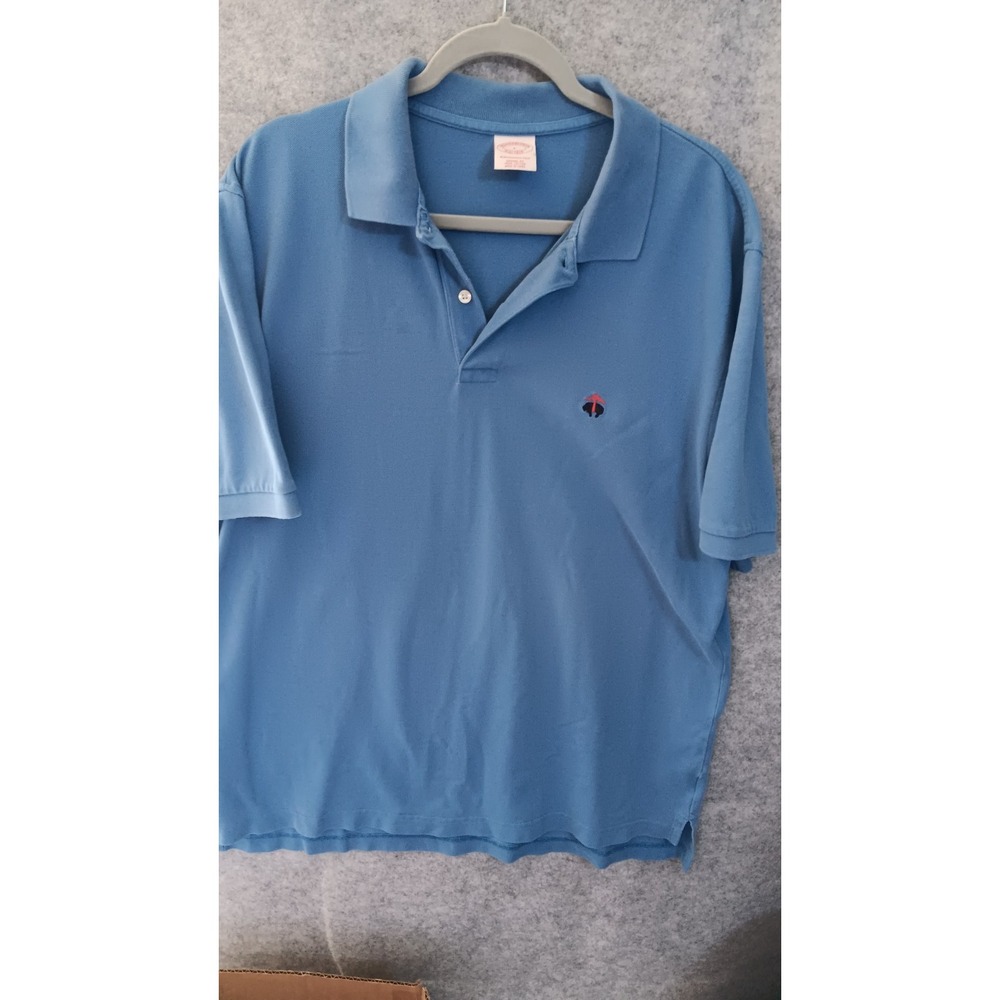 Brooks Brothers 1818 Performance Polo Shirt MENS L Short Sleeve Original Fit